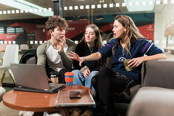 Students at UCL East Campus